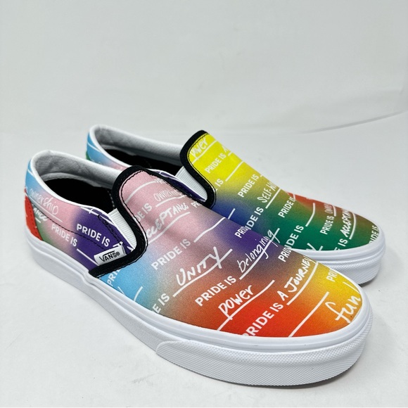 Vans Shoes - Vans Classic Slip On Pride Rainbow Sneakers